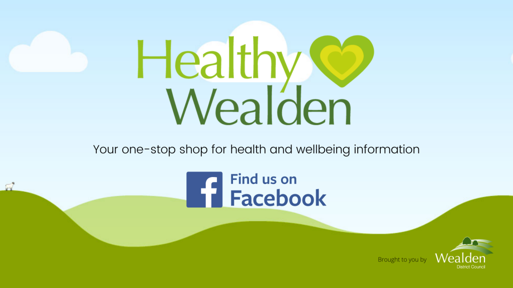 Healthy Wealden find us on facebook ad @HealthyWealden
